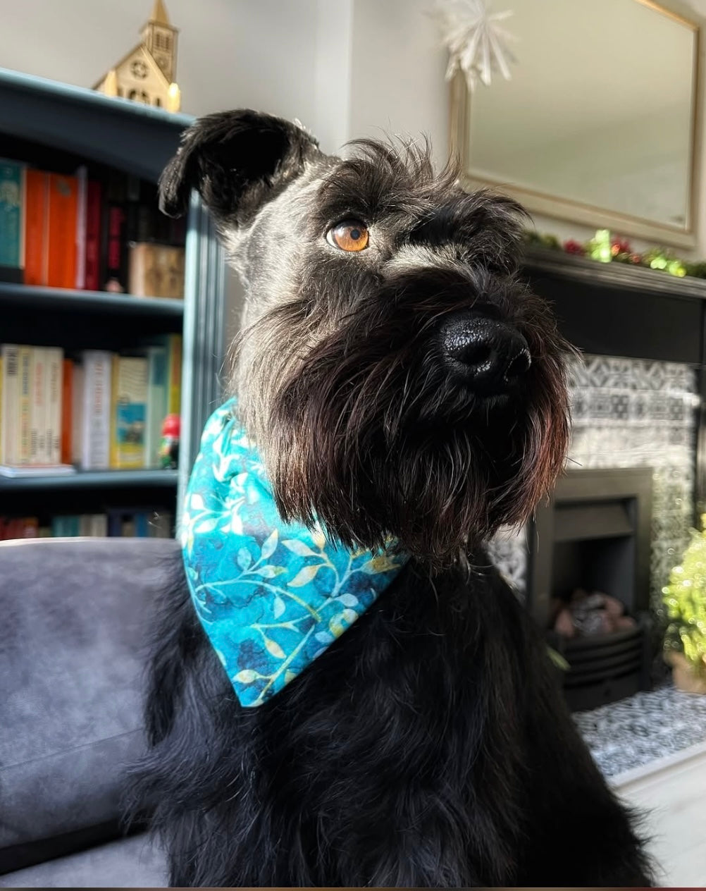 Winter Leaves Pet Bandana
