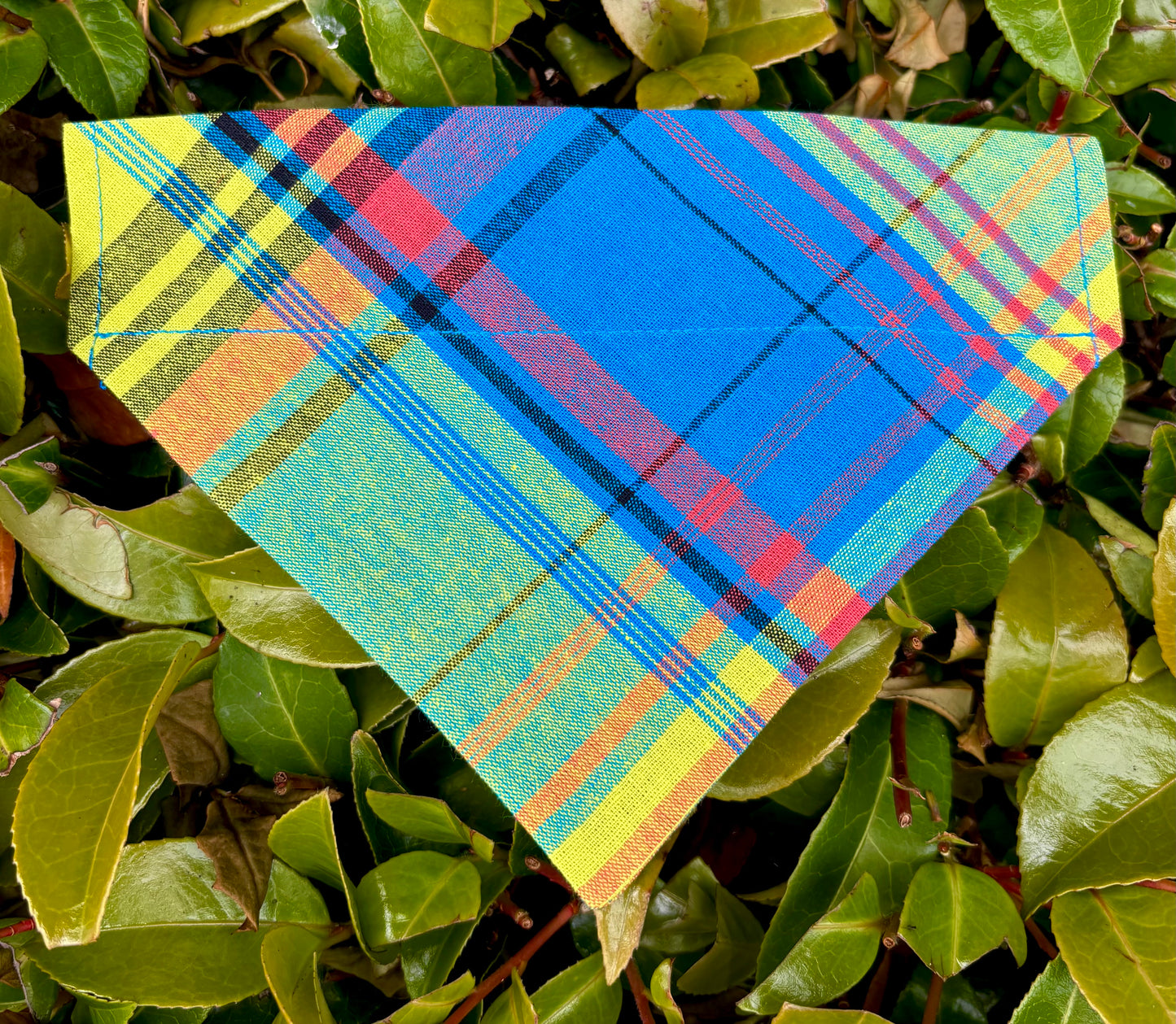 ‘Ocean Mist’ Tartan Pet Bandana