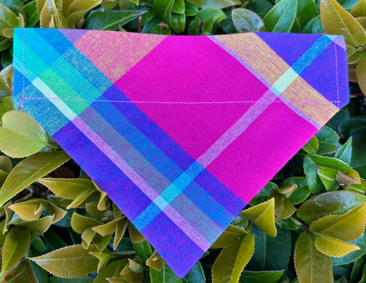 ‘Summer Blush’ Tartan Pet Bandana