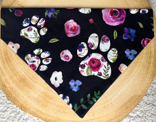 Floral Paws Dog Bandana / Cat Bandana