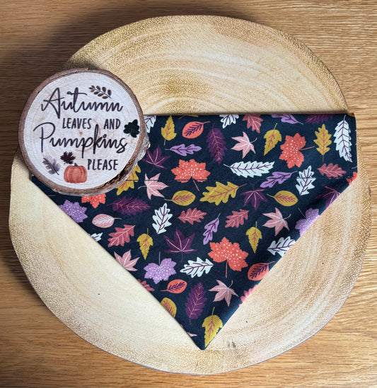 Fallen Leaves Dog Bandana / Cat Bandana