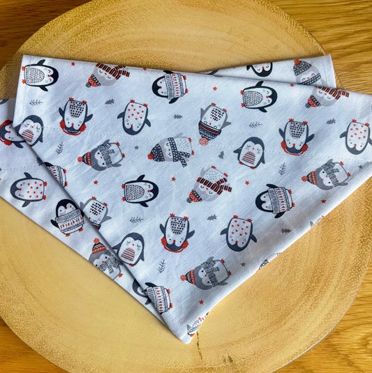 Penguin Party Christmas Dog Bandana / Cat Bandana